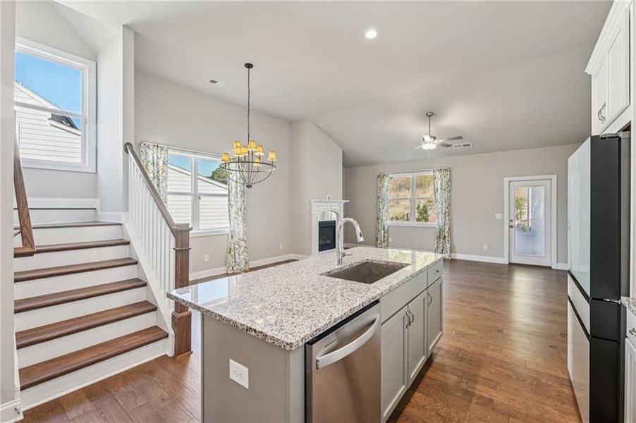Furnished interior view inside a new home in , Canton (Image 8).