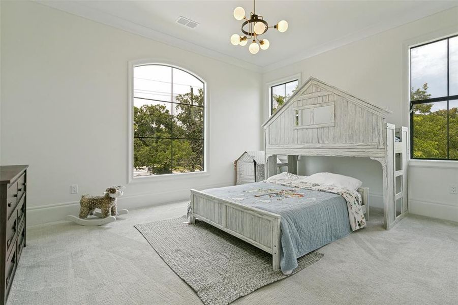 Furnished interior view inside a new home in , Keller (Image 33).