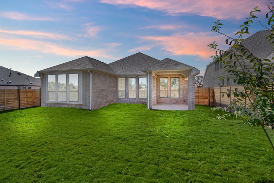 Rear of Home and Private Backyard Rear of Home and Private Backyard