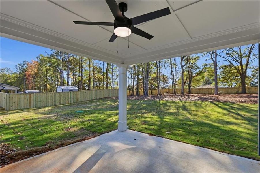 Exterior details and patio area of a home in , Hartwell (Image 26).