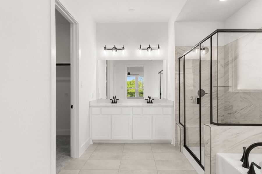 Furnished interior view inside a new home in Inspiration Collection at Union Park, Little Elm (Image 8).