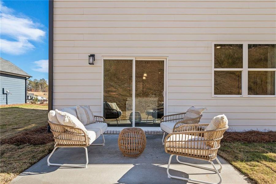 Exterior details and patio area of a home in Ashley Falls, Douglasville (Image 3). Exterior details and patio area of a home in Ashley Falls, Douglasville (Image 3).