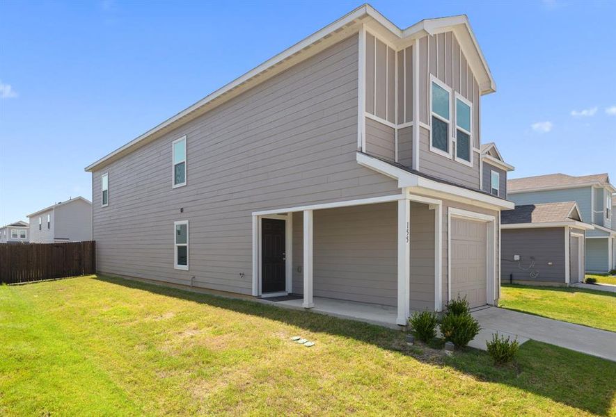 Exterior details and patio area of a home in , Princeton (Image 4). Exterior details and patio area of a home in , Princeton (Image 4).