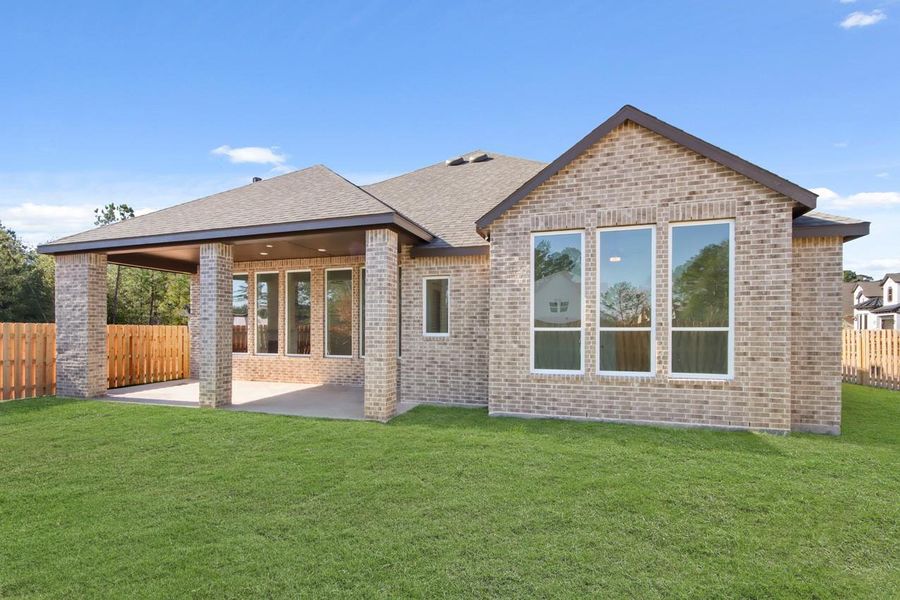 Exterior details and patio area of a home in COLTON: 60ft. lots, Todd Mission (Image 4).
