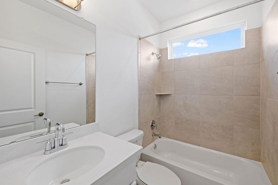 Furnished interior view inside a new home in , Leander (Image 8).