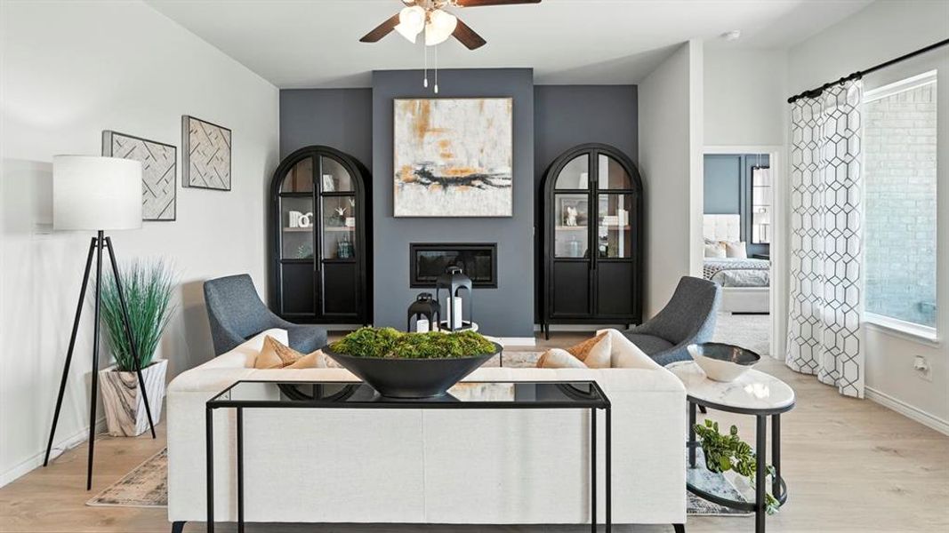Furnished interior view inside a new home in Lakewood Trails, Forney (Image 9).