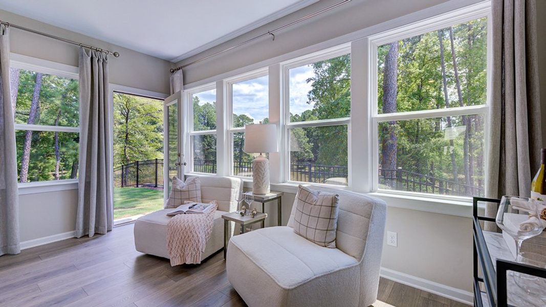 Representative furnished interior of a home built from the Newport by Taylor Morrison in Silverstone Traditional, Knightdale (Image 22).