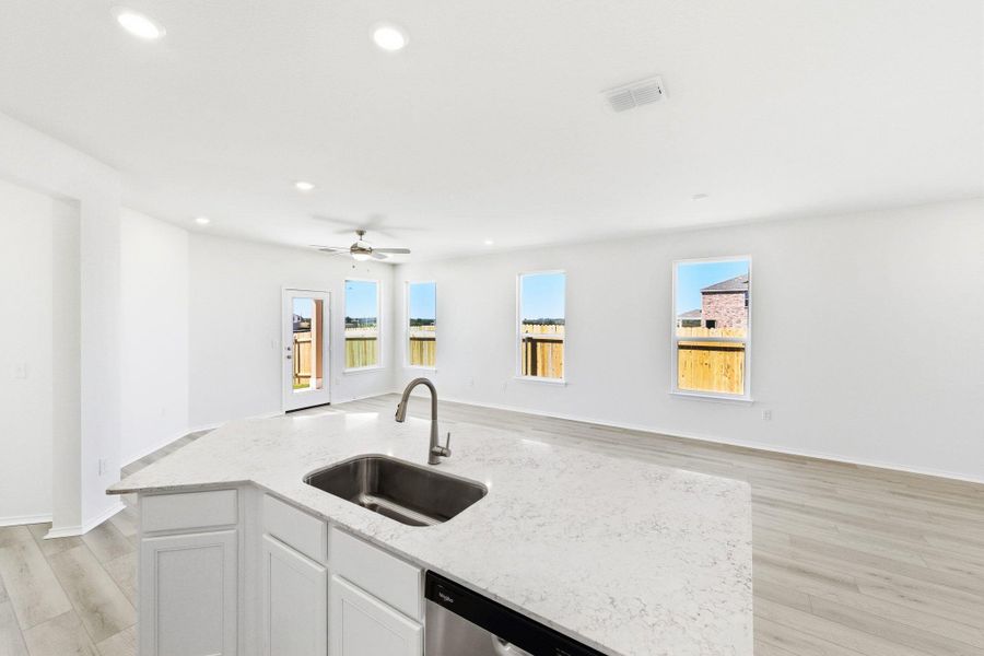 Kitchen with open floor plan Kitchen with open floor plan