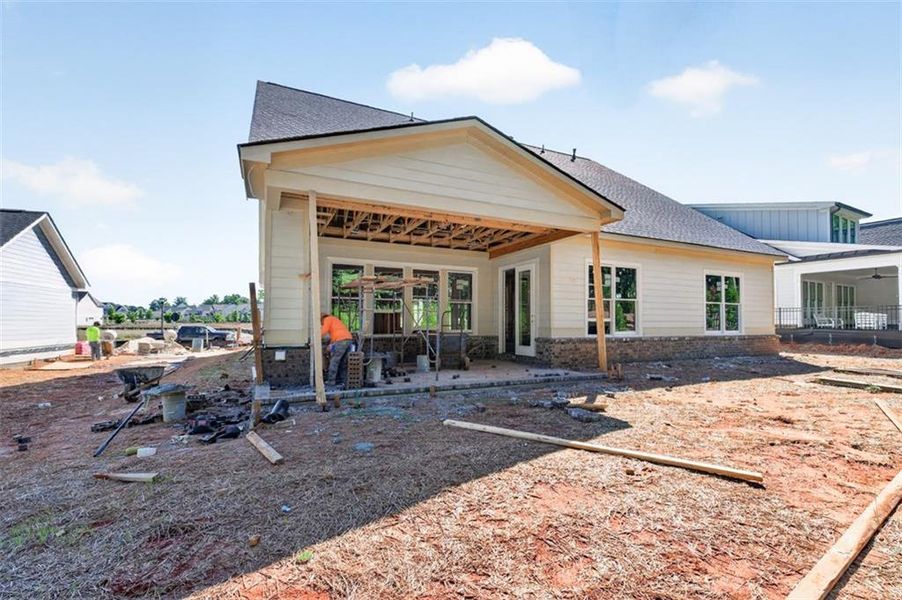 In-progress construction of a new home in , Statham, GA (Image 6).
