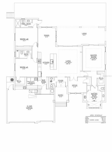 2D floor plan layout of this home in , Rotonda West, FL (Image 2).