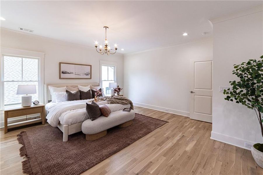Furnished interior view inside a new home in , Atlanta (Image 10).