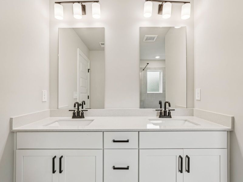 The Dallas Basement floorplan with the Upscale Rustic Linen interior package.