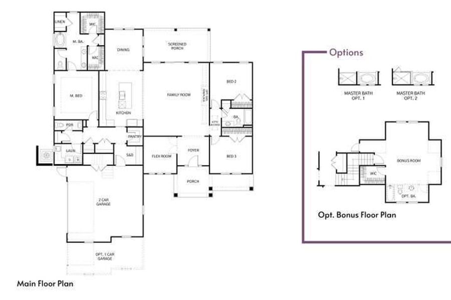 2D floor plan layout of this home in , Ridgeville, SC (Image 5).