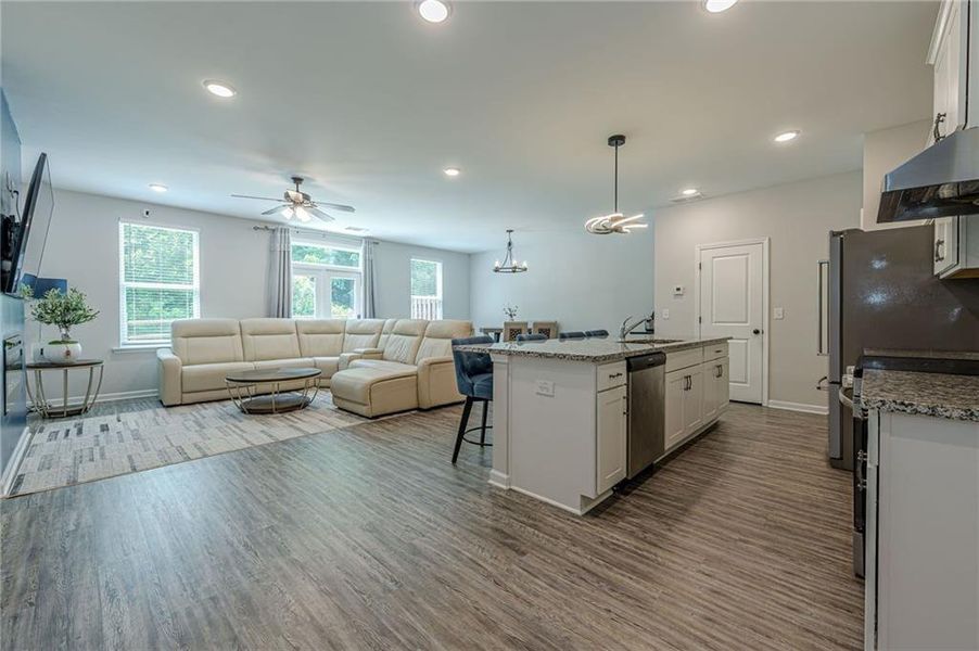 Furnished interior view inside a new home in , Atlanta (Image 37).