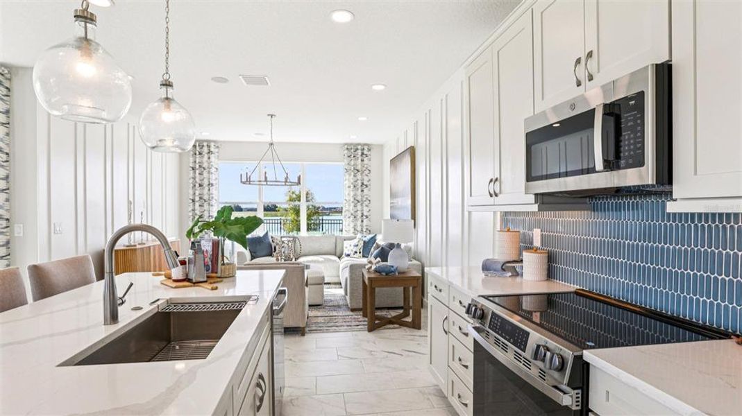 Furnished interior view inside a new home in Isla Mirada, San Antonio (Image 39).