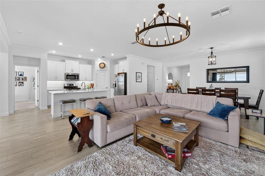 Furnished interior view inside a new home in Southshore Bay Active Adult, Wimauma (Image 43).