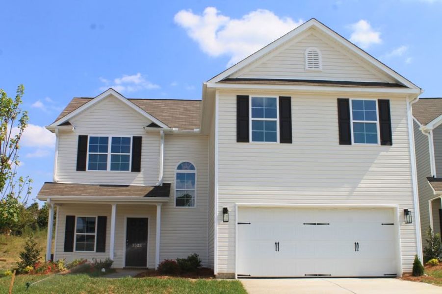 Representative exterior photo of a completed home built from the Burlington by Keystone Homes NC in The Wilcox, Greensboro, NC (Image 30).