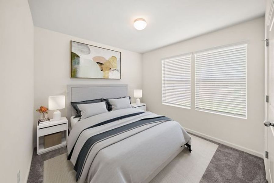 Representative furnished interior of a home built from the Flint by True Homes in The Glenns II, Wingate (Image 6).