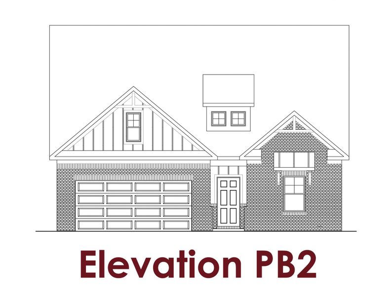 Representative rendering of the exterior for the Aurora                                                                Primary Suite on Main by Chafin Communities (Image 12).