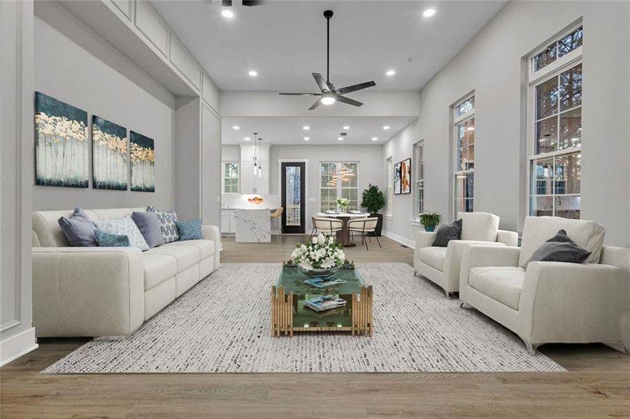 Furnished interior view inside a new home in , Fairburn (Image 8).