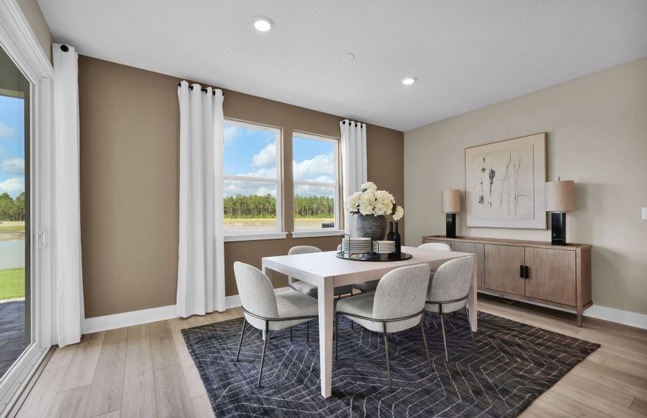 Representative furnished interior of a home built from the Yorkshire by Pulte Homes in Westerly Park at Wildlight, Wildlight (Image 8).