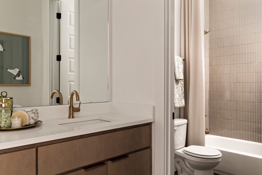 Furnished interior view inside a new home in Lariat, Liberty Hill (Image 38).