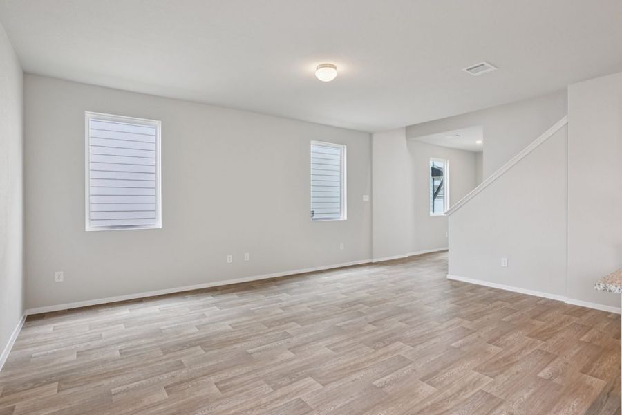 Representative unfurnished interior of a home built from the Azalea 1950 by Brohn Homes in Azalea, Pattison (Image 16). Representative unfurnished interior of a home built from the Azalea 1950 by Brohn Homes in Azalea, Pattison (Image 16).