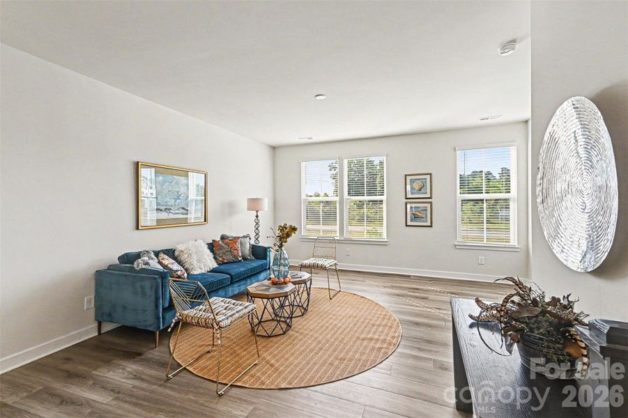 Furnished interior view inside a new home in , Charlotte (Image 4). Furnished interior view inside a new home in , Charlotte (Image 4).