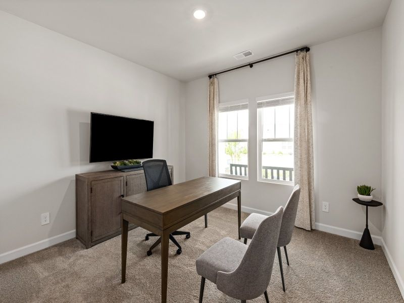 Turn one of the secondary bedrooms into your personal work-from-home office.