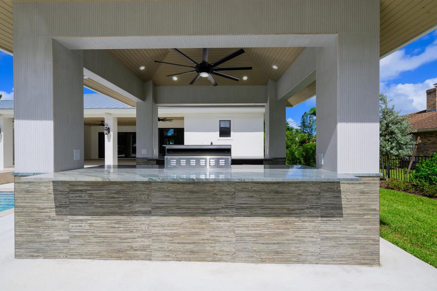 Exterior details and patio area of a home in , Stuart (Image 29).