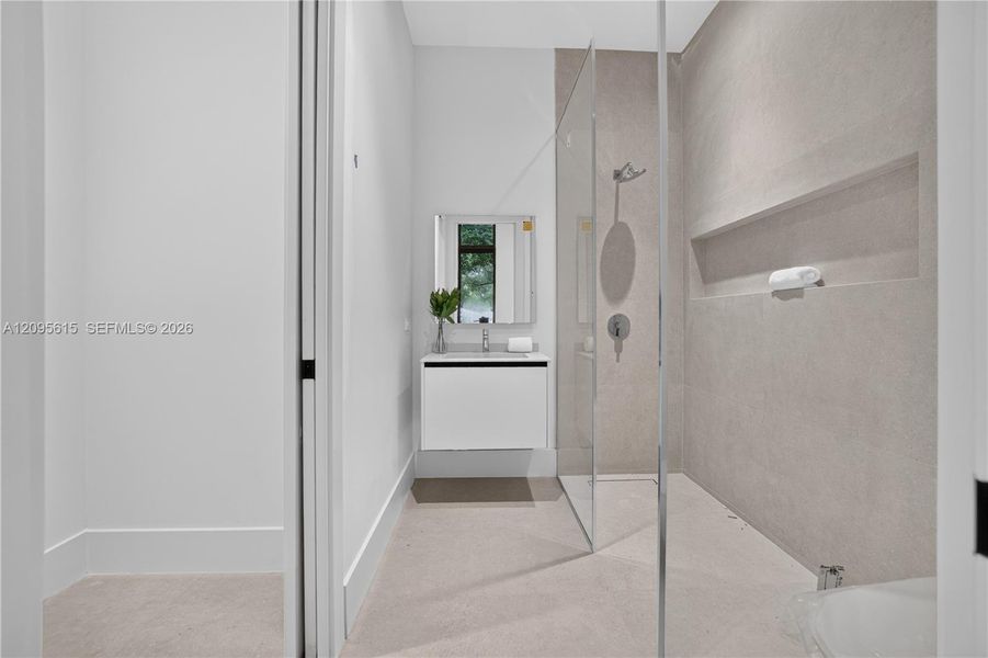 Furnished interior view inside a new home in , Miami (Image 19).