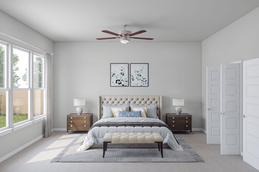 Furnished interior view inside a new home in Lagos Reserve, Manor (Image 13). Furnished interior view inside a new home in Lagos Reserve, Manor (Image 13).