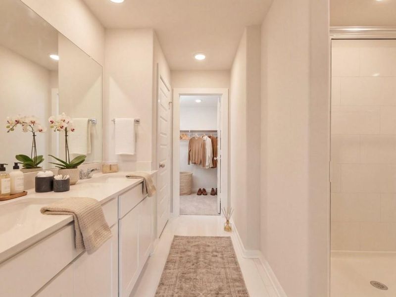 Furnished interior view inside a new home in Lakes at Black Oak, Magnolia (Image 10).