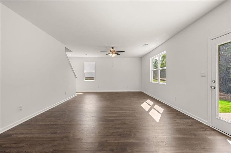 Spacious, unfurnished interior of a new home in The Reserve at Calcutta, Stockbridge (Image 9).