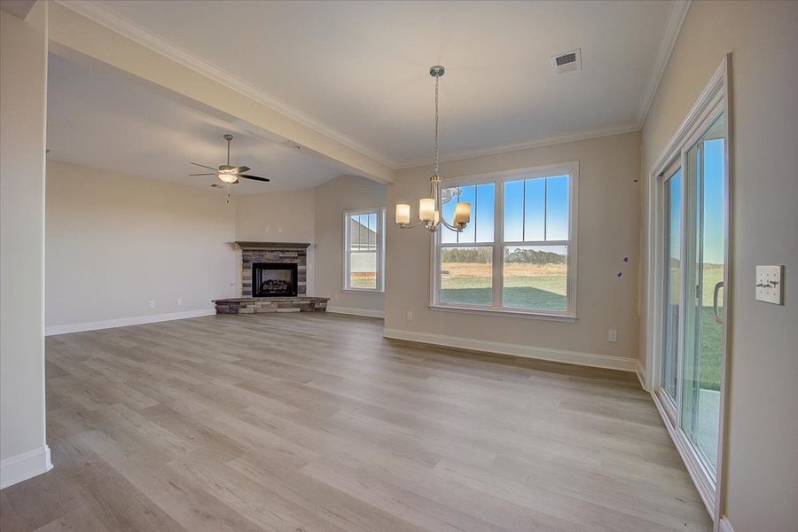 Representative unfurnished interior of a home built from the Oakland by SK Builders in Blue Ridge Trail, Fountain Inn (Image 18).