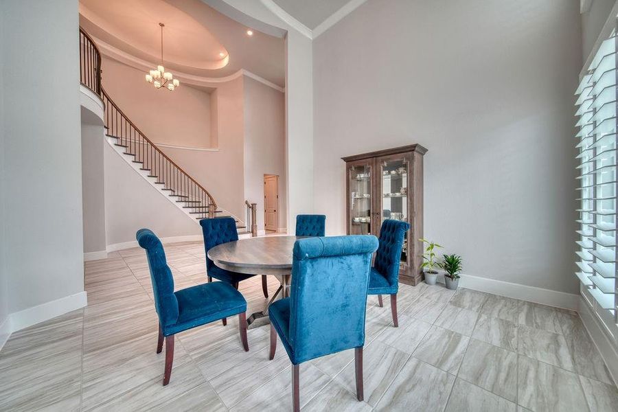 Furnished interior view inside a new home in , Friendswood (Image 9).