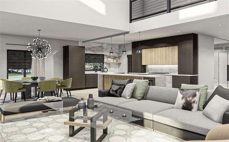 Furnished interior view inside a new home in , Lawrenceville (Image 7).