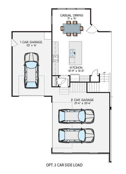 2D floor plan layout for the Augusta by Greybrook Homes in Edmunds Farm, Clover, SC (Image 6).