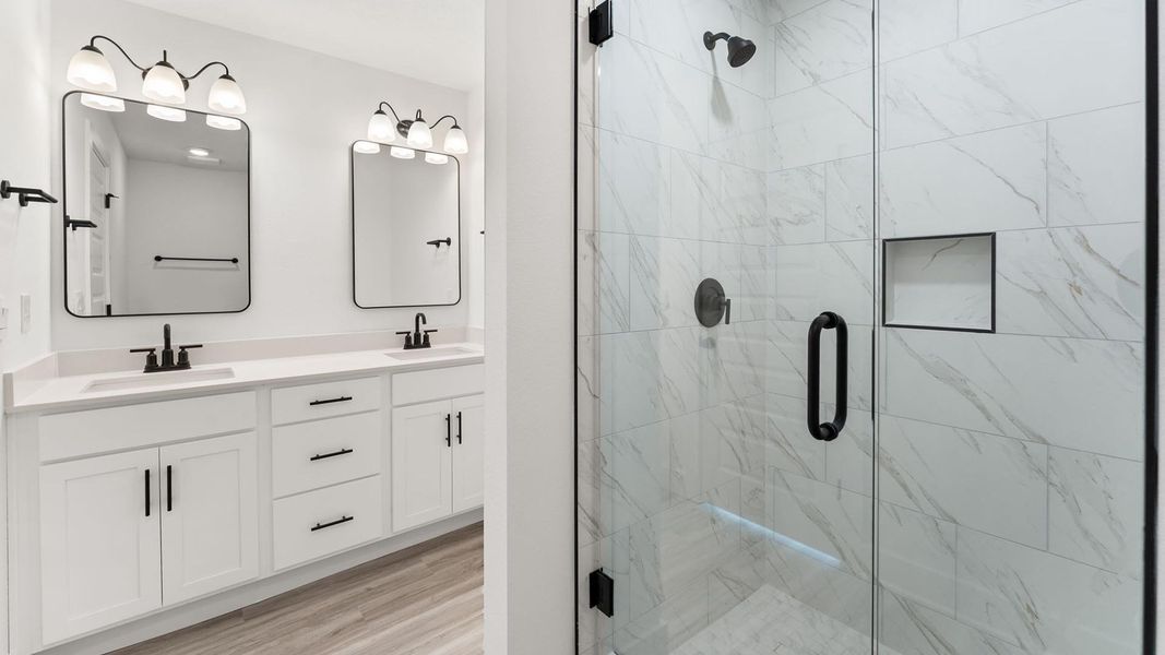 Furnished interior view inside a new home in Colonial East Townhomes, Panama City Beach (Image 13).