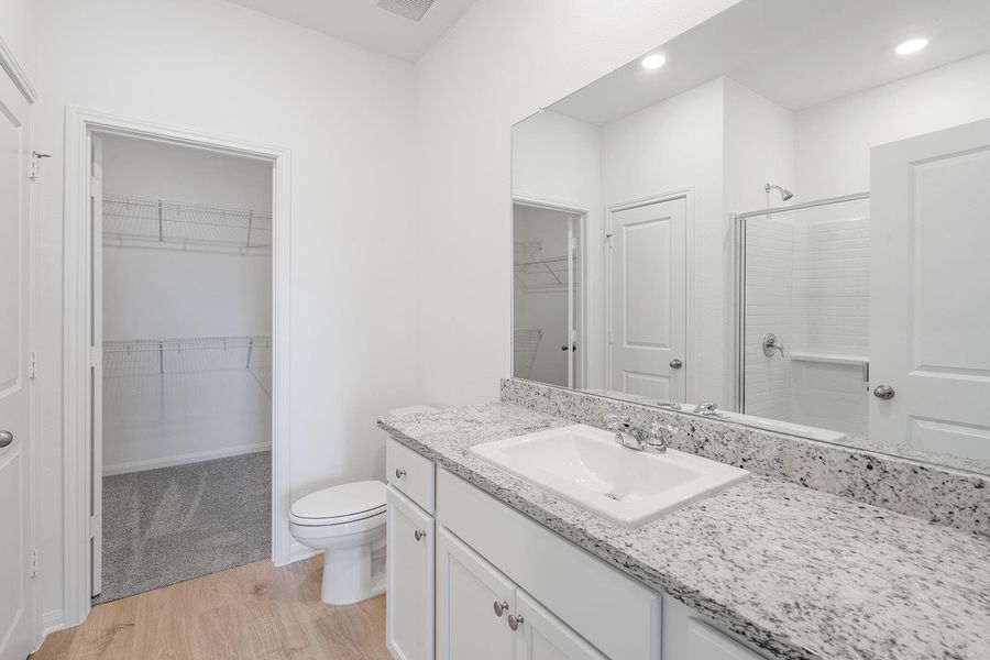 Furnished interior view inside a new home in Canyon Ranch, Jarrell (Image 4). Furnished interior view inside a new home in Canyon Ranch, Jarrell (Image 4).