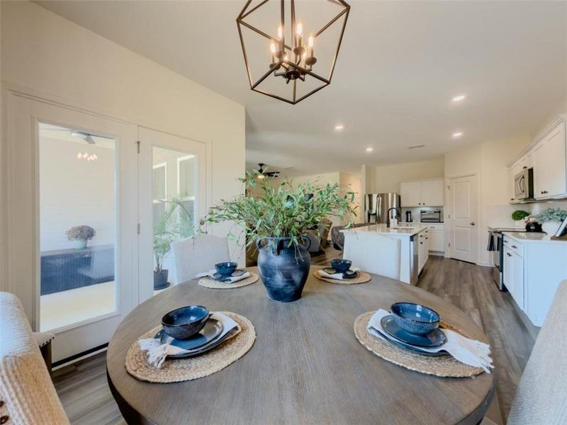 Furnished interior view inside a new home in Bentwater, Hoschton (Image 36). Furnished interior view inside a new home in Bentwater, Hoschton (Image 36).