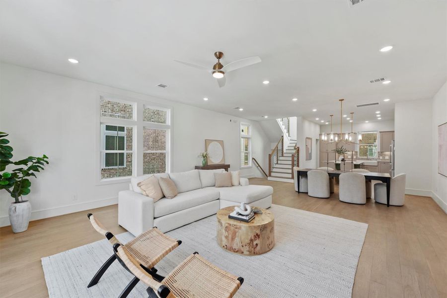 Furnished interior view inside a new home in , Houston (Image 4).