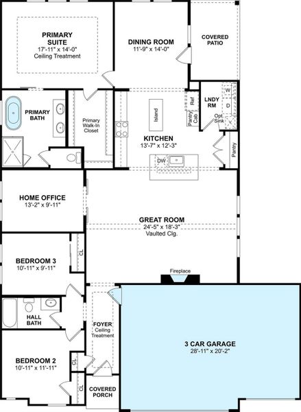 The Juniper III floor plan by K. Hovnanian Homes. 1st Floor Shown. *Prices, plans, dimensions, features, specifications, materials, and availability of homes or communities are subject to change without notice or obligation.