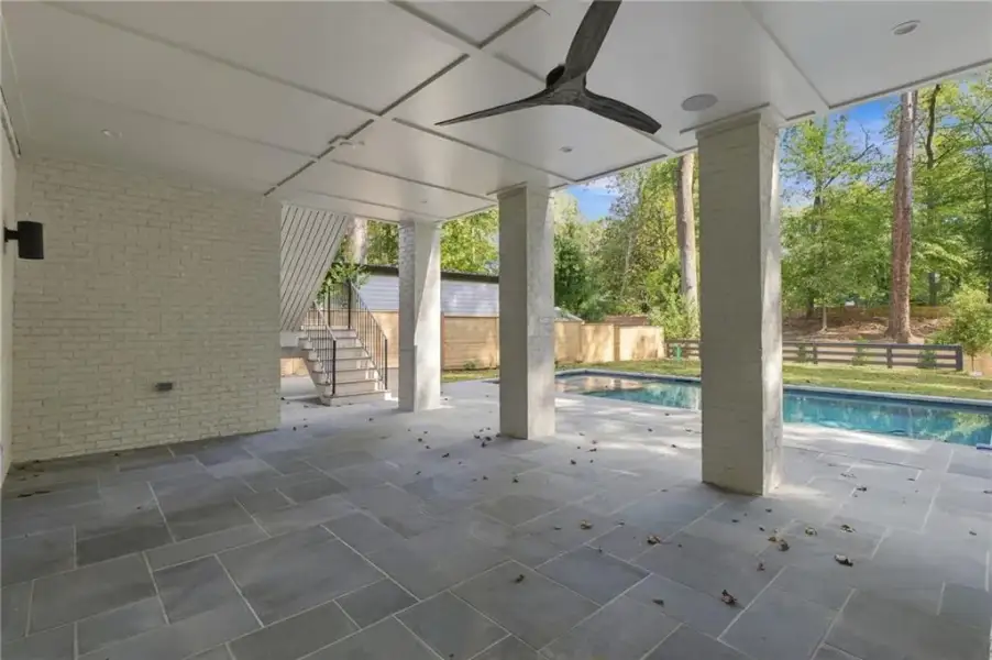 Exterior details and patio area of a home in , Atlanta (Image 35).