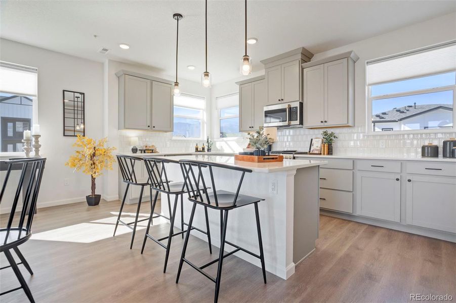 Furnished interior view inside a new home in , Colorado Springs (Image 5). Furnished interior view inside a new home in , Colorado Springs (Image 5).