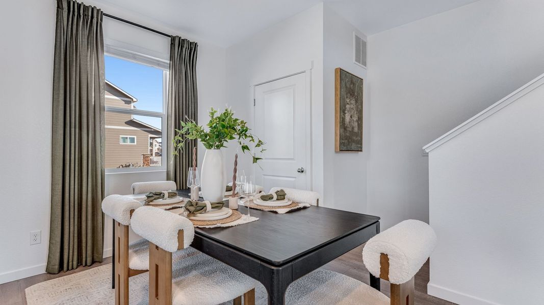 Representative furnished interior of a home built from the Elder II by D.R. Horton in Granary, Johnstown (Image 14).