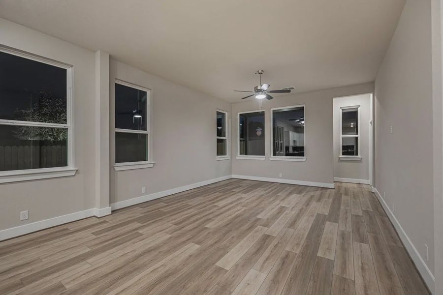 Representative unfurnished interior of a home built from the Jordy by Chesmar Homes in Stillwater Ranch, Buda (Image 18).