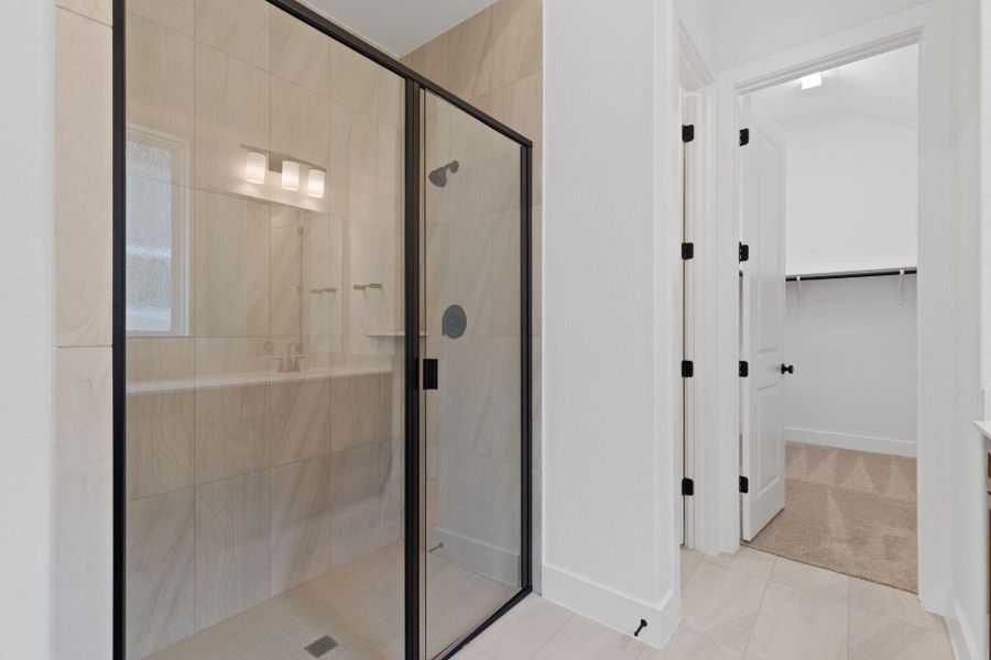 Walk-in shower in Primary Bath Walk-in shower in Primary Bath