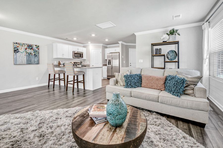 Furnished interior view inside a new home in Central Creek, Goose Creek (Image 20).