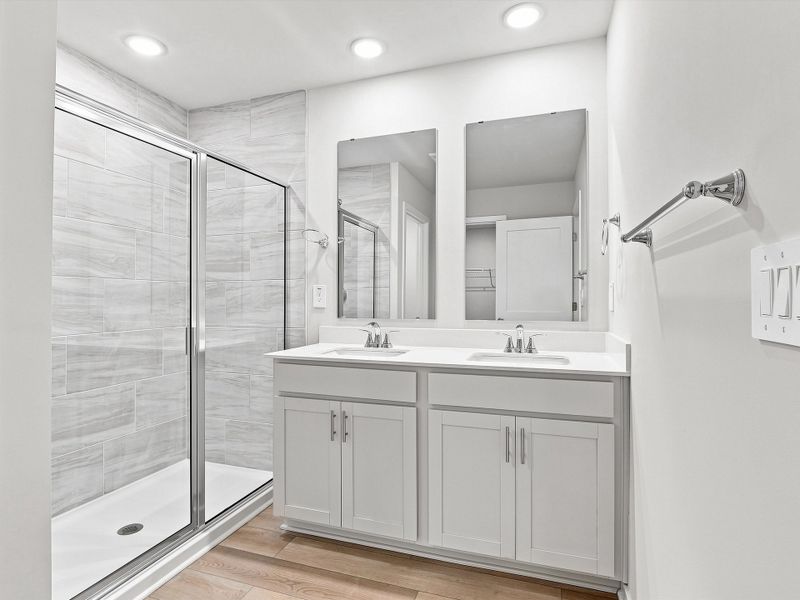 Furnished interior view inside a new home in The Heritage at Buffaloe Reserve, Raleigh (Image 7).